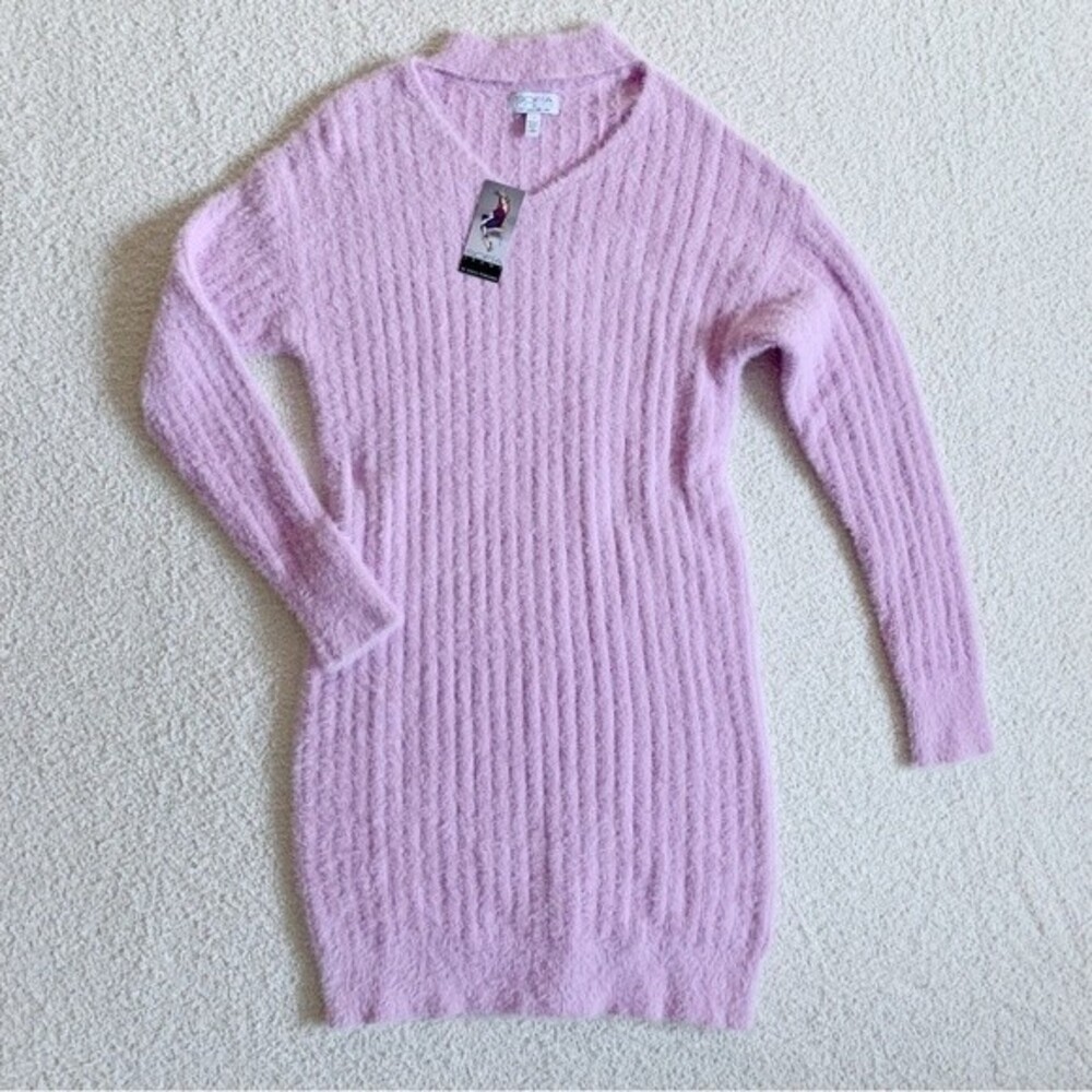 Sofia Vergara Lavender Cutout Sweater Dress Size Small